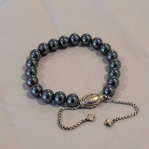 DAVID YURMAN Women's Spiritual Bead Bracelet Hematite Adjustable size